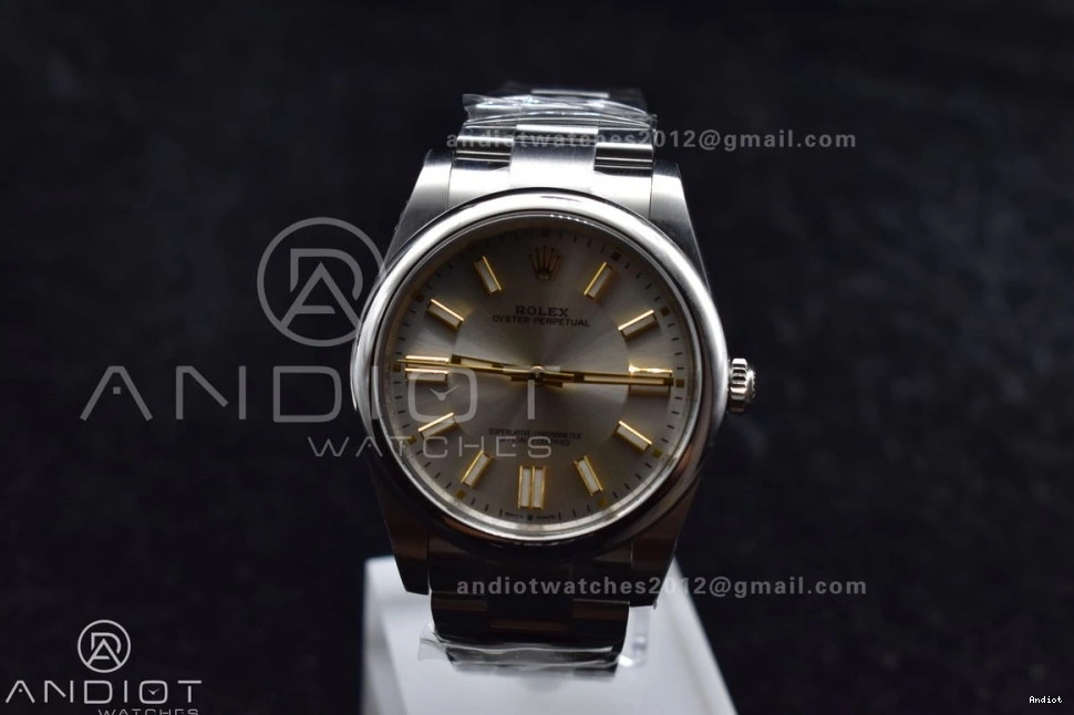 1:1 Dial Best 904L Perpetual 124300 41mm Steel Silver VR Clean Edition 935 Oyster SunProtective 0712